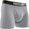 imageMANSCAPED Boxers 20 Mens Premium AntiChafe Athletic Performance Boxer Briefs Tagless with Signature Jewel PouchSilver Fox 1pack