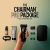 imageMANSCAPED The Chairman PRO Mens Electric Foil Face Shaver  Two Interchangeable Blade Heads SkinSafe FourBlade Foil ampamp Stubble Trimmer USBC Wireless Compatible Charging Gentle on NeckThe Chairman PRO Package