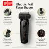 imageMANSCAPED The Chairman PRO Mens Electric Foil Face Shaver  Two Interchangeable Blade Heads SkinSafe FourBlade Foil ampamp Stubble Trimmer USBC Wireless Compatible Charging Gentle on NeckThe Chairman PRO