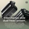 imageMANSCAPED The Chairman PRO Mens Electric Foil Face Shaver  Two Interchangeable Blade Heads SkinSafe FourBlade Foil ampamp Stubble Trimmer USBC Wireless Compatible Charging Gentle on NeckReplacement Foil Blade