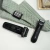 imageMANSCAPED The Chairman PRO ampamp The Lawn Mower 50 Ultra  Mens Face Shaver with Two SkinSafe Blades FourBlade Foil ampamp Stubble Trimmer ampamp DualHead Groin ampamp Body Hair Trimmer with Toiletry Bag