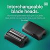 imageMANSCAPED The Chairman Plus Mens Electric Foil Face Shaver  Two Interchangeable Blade Heads SkinSafe ThreeBlade Foil ampamp Precision Sideburn ampamp Jawline Trimmer USBC Charging Gentle on Neck AreaThe Chairman PLUS