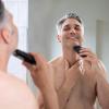 imageMANSCAPED The Handyman Compact Face Shaver  Portable Mens Travel Facial Hair Groomer USBC Rechargeable Razor Electric Foil Face Shaver Waterproof Cordless DualAction SkinSafe Foil BladesTuxedo Black