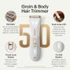 imageMANSCAPED The Lawn Mower 50 Ultra Groin ampamp Body Hair Trimmer  DualHead SkinSafe Trimmer ampamp Foil Blades Waterproof WetDry Groomer USBC Rechargeable with Travel Case Mens Ball Shaver BlackWhite Hot
