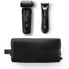 imageMANSCAPED The Chairman PRO ampamp The Lawn Mower 50 Ultra  Mens Face Shaver with Two SkinSafe Blades FourBlade Foil ampamp Stubble Trimmer ampamp DualHead Groin ampamp Body Hair Trimmer with Toiletry Bag
