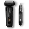 imageMANSCAPED The Chairman PRO ampamp Weed Whacker 20  Mens Electric Foil Face Shaver with Two Interchangeable SkinSafe Blade Heads FourBlade Foil ampamp Stubble Trimmer  Nose ampamp Ear Hair Trimmer