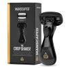 imageMANSCAPED The Crop Shaver Replacement Blades Mens 3Blade Stainless Steel Groin Hair Razor Cartridges with Pivoting Head Micro Comb Bar Wide Lubrication Strips 3PackThe Crop Shaver