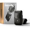 imageMANSCAPED The Handyman Compact Face Shaver  Portable Mens Travel Facial Hair Groomer USBC Rechargeable Razor Electric Foil Face Shaver Waterproof Cordless DualAction SkinSafe Foil BladesTuxedo Black