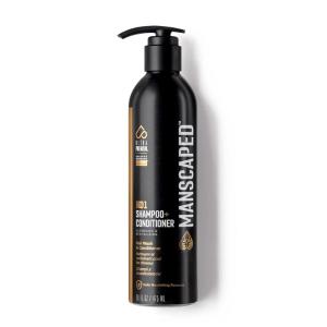 imageMANSCAPED 2 In 1 Shampoo ampamp Conditioner UltraPremium Formula Infused with Sea Kelp Coconut Water Aloe for Nourishing and Hydrating Hair 16 ozRefined