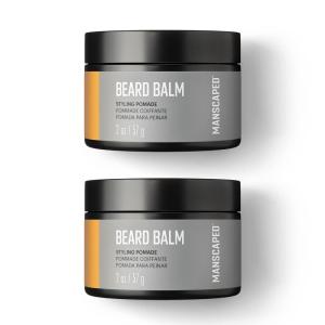imageMANSCAPED Beard Balm Styling Pomade with Shea Butter Coconut Oil ampamp Beeswax  Moisturizes Softens Strengthens ampamp Shines Beards Mustaches ampamp Facial Hair for Sensitive Skin 2 oz 1Pack2 Ounce Pack of 2
