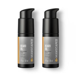 imageMANSCAPED Beard Oil Moisturizing Serum with Jojoba Seed Sunflower Sweet Almond Oils for a Nourishing Hydrating Shine 1 fl oz 1Pack1 Fl Oz Pack of 2