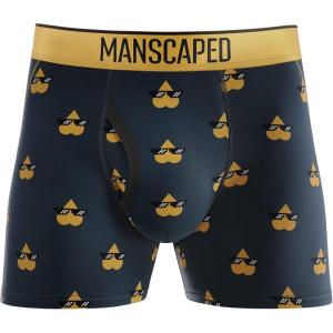 imageMANSCAPED Boxers 20 Mens Premium AntiChafe Athletic Performance Boxer Briefs Tagless with Signature Jewel PouchGold Nugget 1pack
