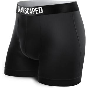 imageMANSCAPED Mens AntiChafe Athletic Performance Boxer Briefs1pack Black