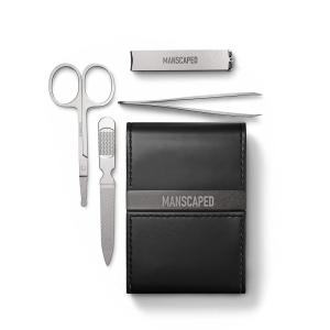 imageMANSCAPED Shears 30 5Piece Precision Mens Nail Grooming Travel Kit Stainless Steel Manicure Set with Fingernail ampamp Toenail Clippers Nail File Slant Tip Tweezers Cuticle Scissors Travel CaseThe Shears 20