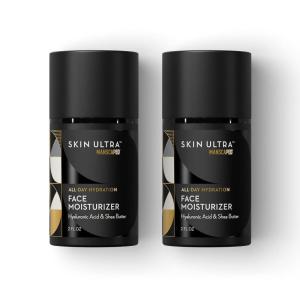 imageMANSCAPED Skin Ultra Face Moisturizer  Mens Daily Hydrating Skincare Lotion Infused with Hyaluronic Acid Vitamin E ampamp Shea Butter NonGreasy Fast Absorbing 2 fl oz2 Fl Oz Pack of 2