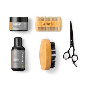 imageMANSCAPED The Beard Hedger Advanced Kit Includes Our Premium Precision Beard ampamp Mustache Trimmer Hydrating Shampoo Softening Conditioner Moisturizing Oil ampamp Facial Hair CombBeard Care Kit