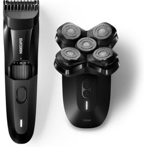 imageMANSCAPED The Beard ampamp Dome Bundle Includes The Beard Hedger Premium Trimmer Adjustable Blade Length ampamp The Dome Shaver PRO Head Shaver for Bald Men with SkinSafe ampamp FlexAdjust Technology