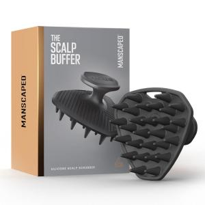 imageMANSCAPED The Scalp Buffer Mens Silicone Head Scrubber  Premium Cleansing ampamp Exfoliating Hair Brush Ergonomic Handheld Design for Gentle Scalp Massage 1PackScalp Buffer