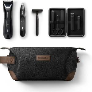 imageMANSCAPED The Tool Box 50 Ultra with The Lawn Mower 50 Ultra Groin Groomer Weed Whacker 20 Nose ampamp Ear Hair Trimmer The Plow 20 The Shears 30 Five Piece Nail Kit The Shed Toiletry Bag