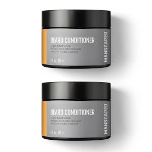 imageMANSCAPED UltraPremium Beard Conditioner Leavein Softener with Nourishing Oils and Antioxidants Shea Butter Eucalyptus Lavender Coconut Oil Hydrates ampamp Restores Moisture 4 oz4 Fl Oz Pack of 2