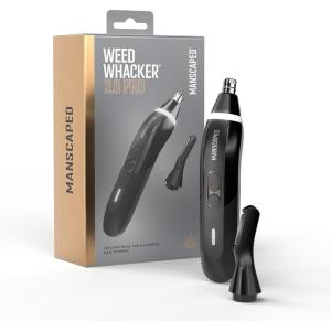 imageMANSCAPED Weed Whacker 30 PRO  Mens Electric Nose Ear ampamp Eyebrow Hair Trimmer  SkinSafe DualHead System LED Spotlight Waterproof Rechargeable Travel Lock Eyebrow Comb AttachmentThe Weed Whacker 30 PRO