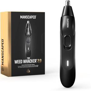 imageMANSCAPED Weed Whacker 30 PRO  Mens Electric Nose Ear ampamp Eyebrow Hair Trimmer  SkinSafe DualHead System LED Spotlight Waterproof Rechargeable Travel Lock Eyebrow Comb AttachmentThe Weed Whacker 20
