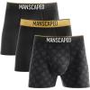 imageMANSCAPED Boxers 20 Mens Premium AntiChafe Athletic Performance Boxer Briefs Tagless with Signature Jewel PouchThe Gold Standard Pack 3pack
