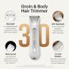 imageMANSCAPED The Lawn Mower 30 Plus Groin ampamp Body Hair Trimmer  Updated SkinSafe Trimmer Blade Waterproof WetDry Groomer USBC Rechargeable Mens ampamp Womens Wireless Shaver White Hot